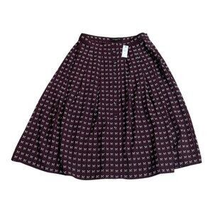 Holiday BOW midi skirt size 4P 4 Petite NWT New with Tag